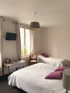 les champs rabats chambre mesange lit double lit simple toile jouy - nos chambres ok + mes ok